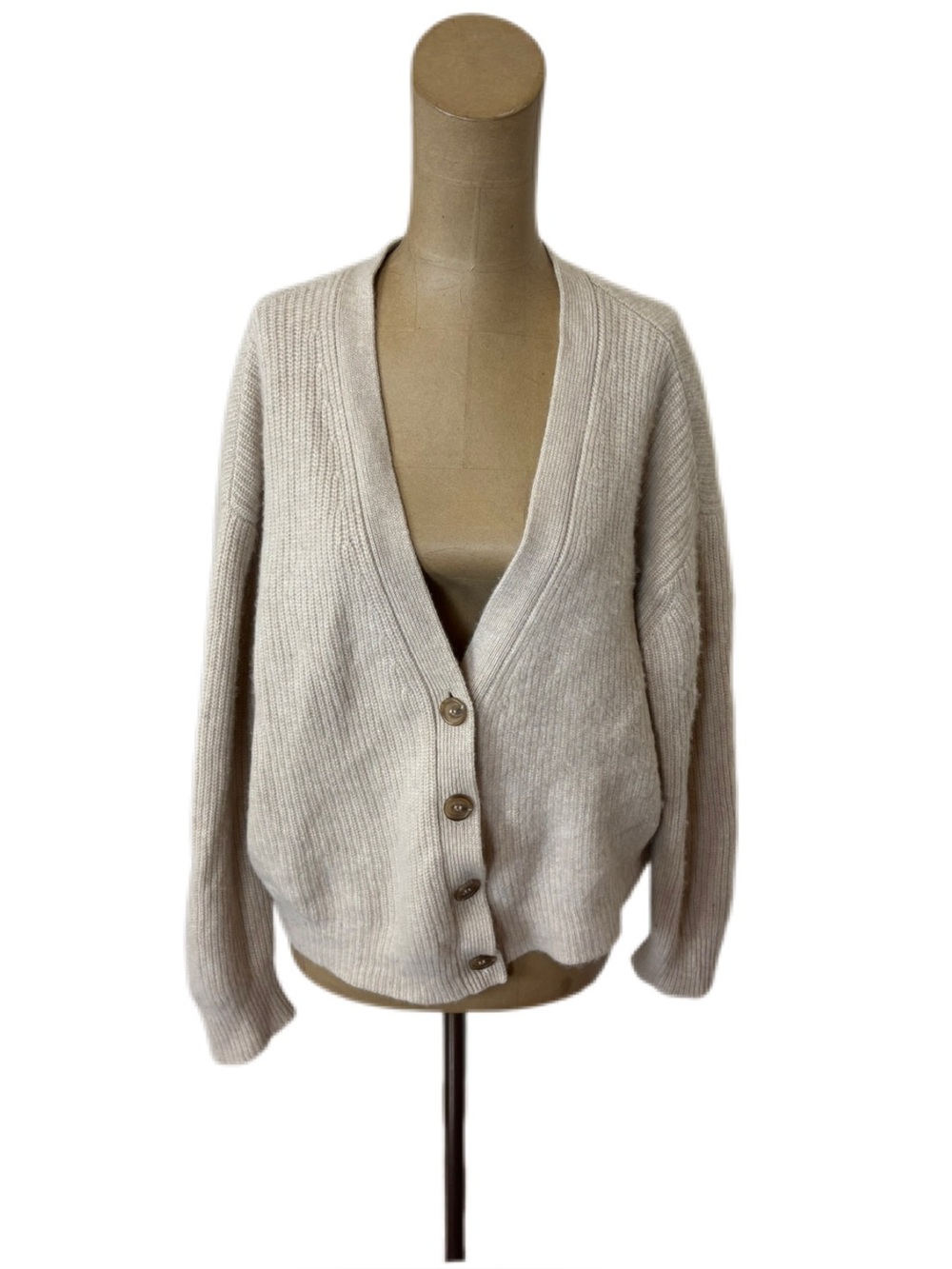 Jennie Kayne Cropped Cashmere Cocoon Cardigan Size Small